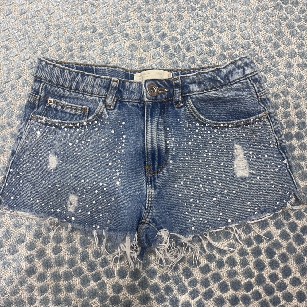 Rhinestone Zara Jean Shorts girls size 8